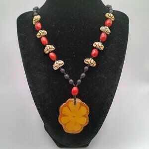 Unisex Handmade Shaman Necklace, Peruvian Craftsmanship, Cusco